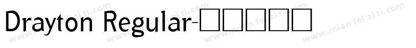 Drayton Regular字体转换